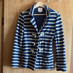 Quiksilver Navy Blue/white stripes blazer/jacket